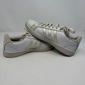 Adidas Neo Grand Court Womens White Iridescent Silver Sneakers AW4286 Size 8